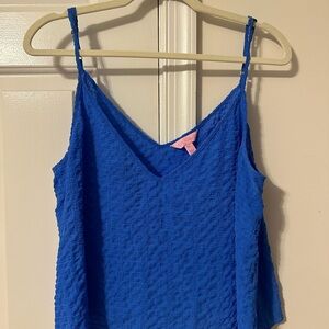 Lilly Pulitzer Blue Aletta Top XL